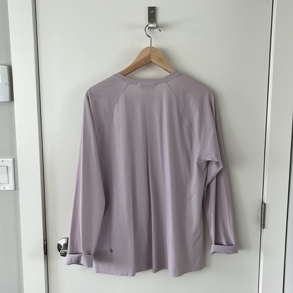 NWOT Athleta Ultimate Train Longsleeve UPF 30+ Top - Shasta Purple/Pink, Size L - Picture 2 of 8